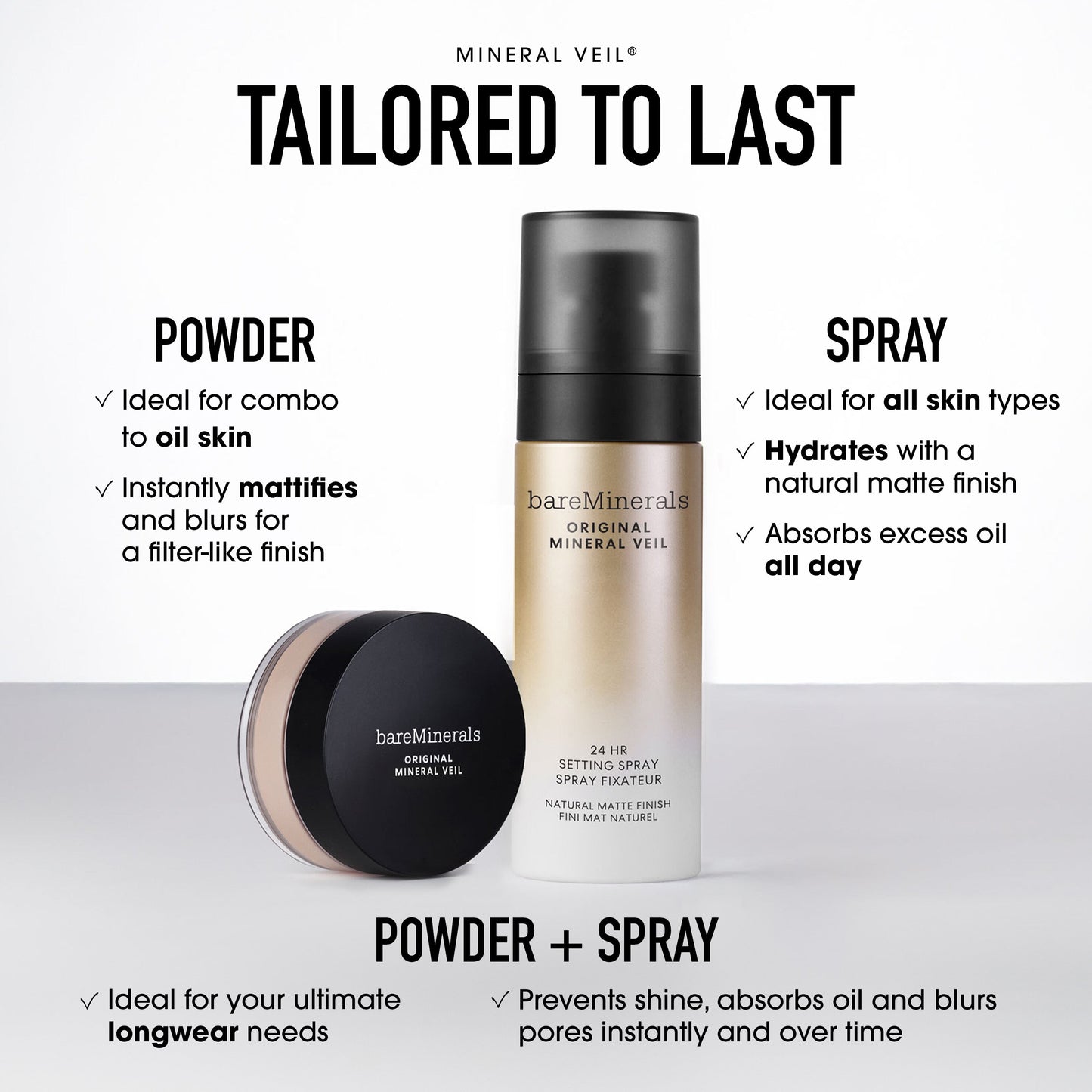 ORIGINAL Mineral Veil® 24HR Natural Matte Setting Spray