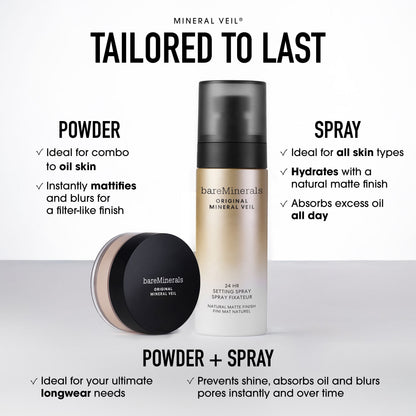 ORIGINAL Mineral Veil® 24HR Natural Matte Setting Spray