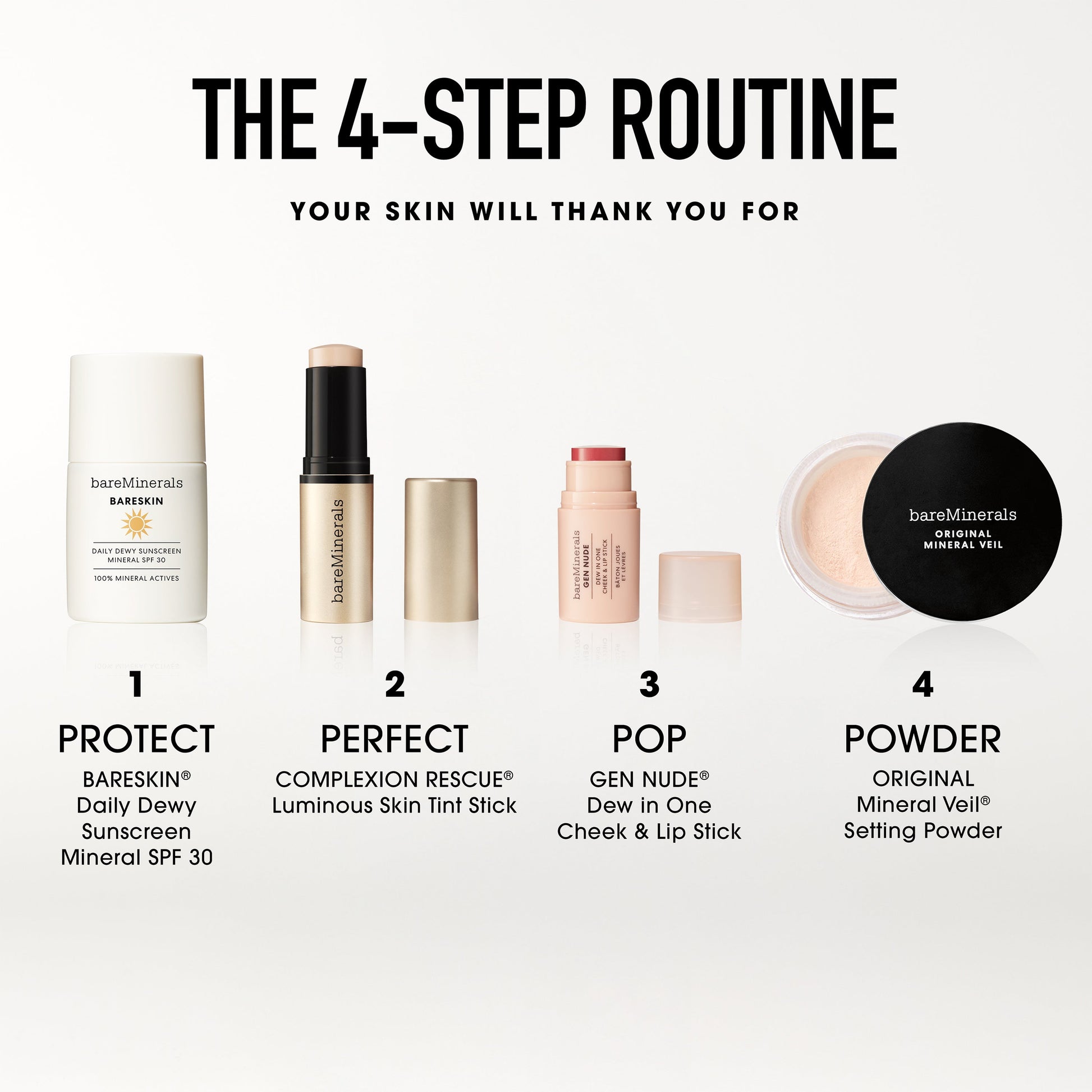 BARESKIN® Daily Dewy Sunscreen Mineral SPF 30