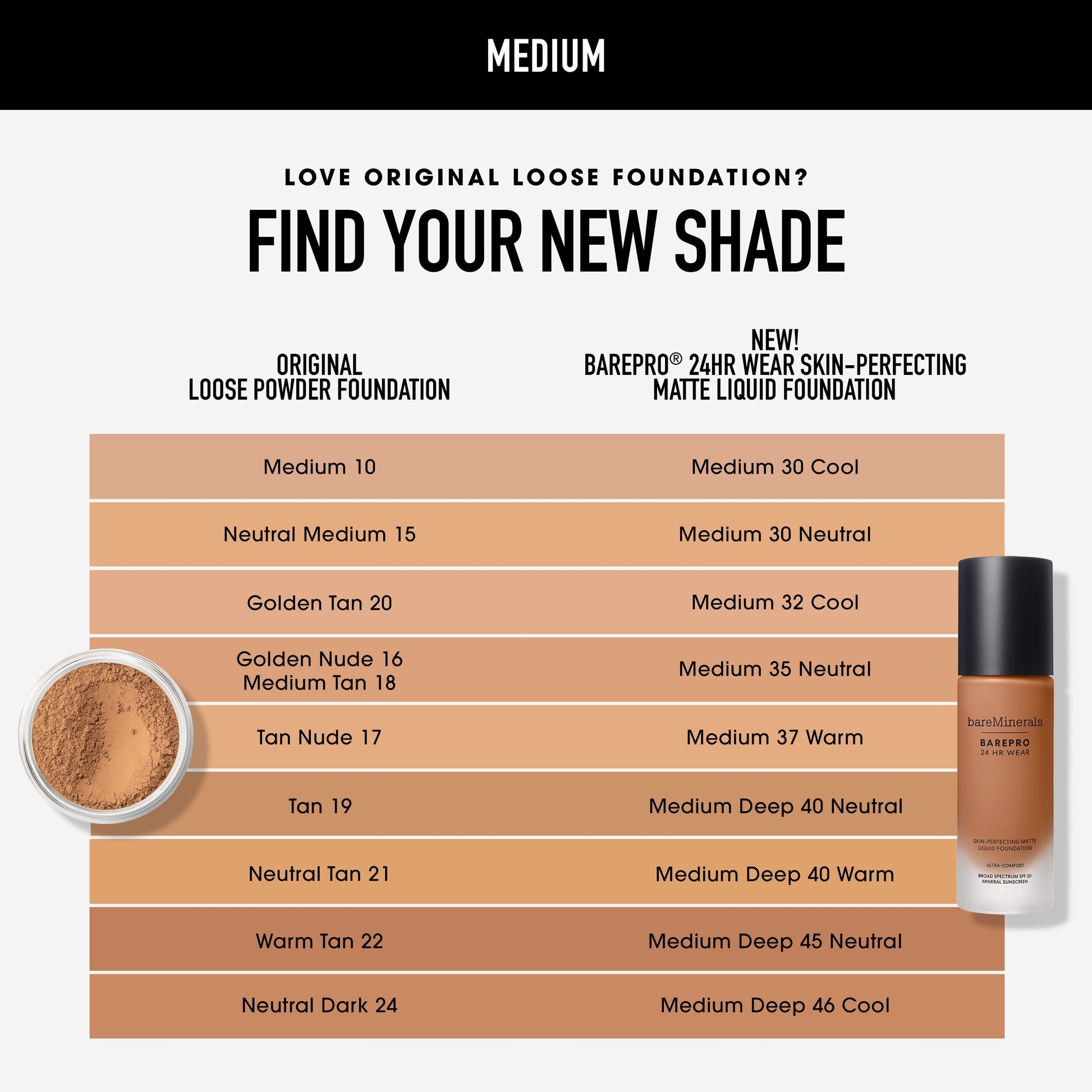 BAREPRO® 24HR Wear Skin-Perfecting Matte Liquid Foundation Mineral SPF 20