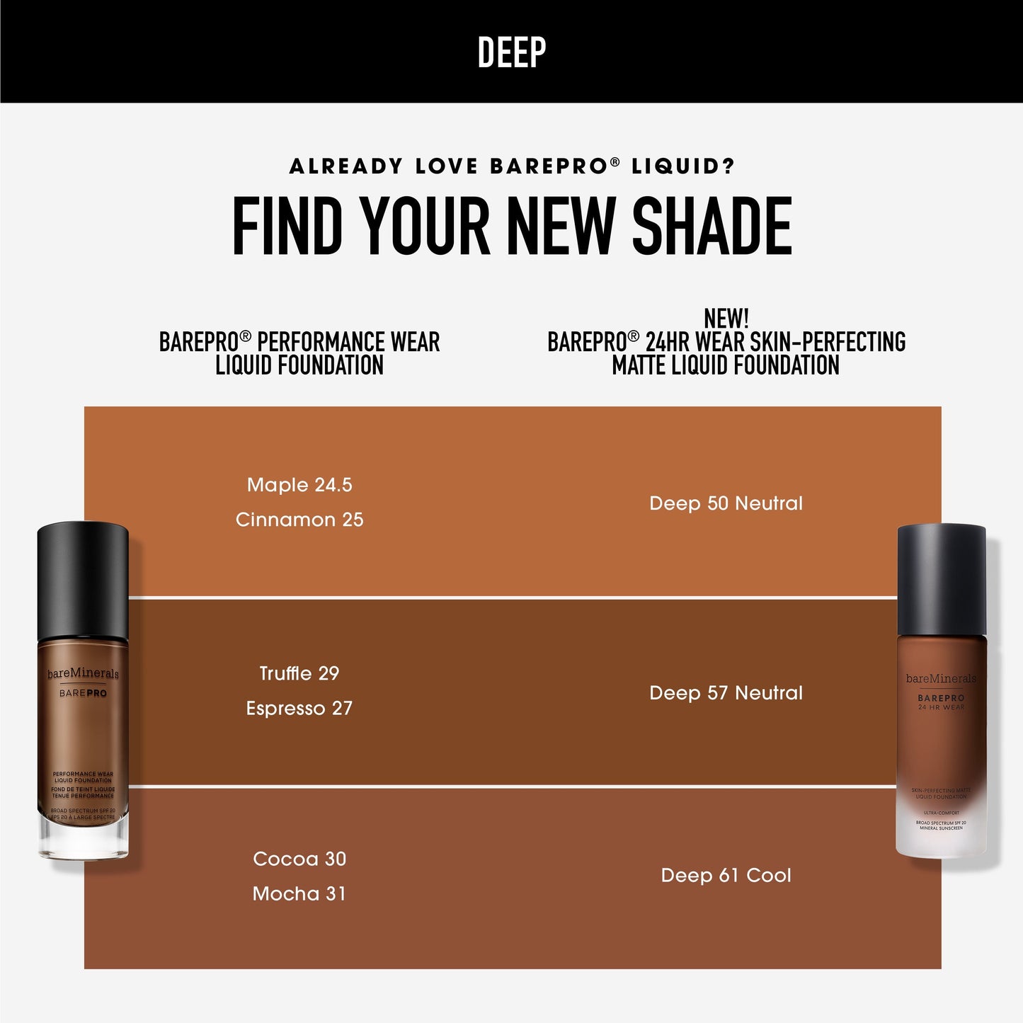 BAREPRO® 24HR Wear Skin-Perfecting Matte Liquid Foundation Mineral SPF 20
