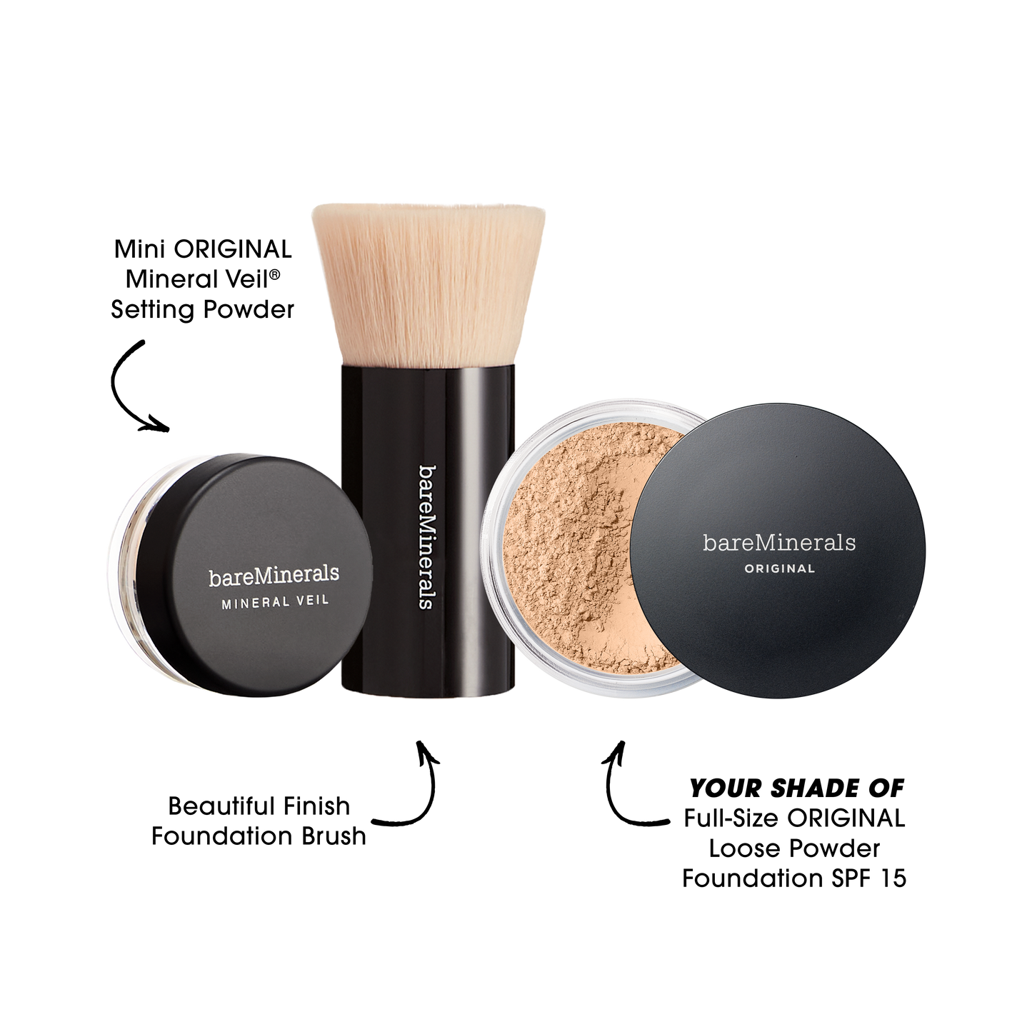 The Original Get Started® Kit 3-Piece Mineral Makeup Set