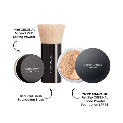 The Original Get Started® Kit 3-Piece Mineral Makeup Set